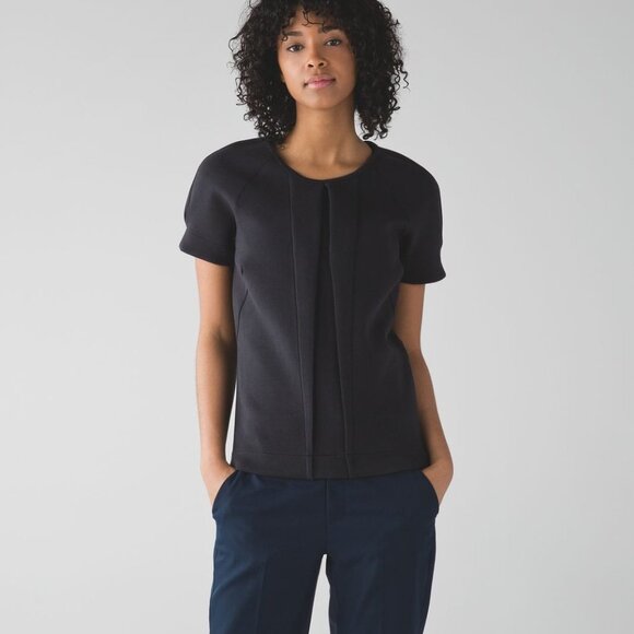LULULEMON &go Keepsake Short Sleeve Tee Black 4 - Picture 1 of 8
